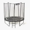 Pinepeak Udeleg-Trampolin inkl. Sikkerhedsnet 244 cm, Sort