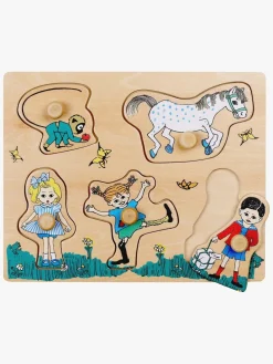 Spil & Puslespil|PippiLangstrump Pippi Knoppuslespil 5 Brikker
