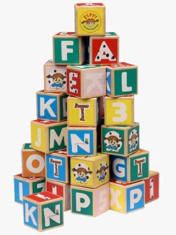 PippiLangstrump Trælegetøj-Pippi Langstrømpe Bogstavsklodser 36 Stk.