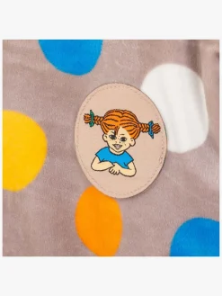 Børn PippiLangstrump Overdele-Pippi Langstrømpe Bubbles Velour Trøje, Beige