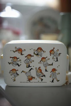 Spisetid|PippiLangstrump Pippi Langstrømpe Cirkus Madkasse, Gul Gul/Hvid