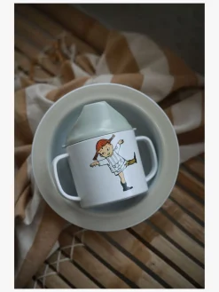 Spisetid|PippiLangstrump Pippi Langstrømpe Cirkus Spisesæt, Beige Beige/Hvid