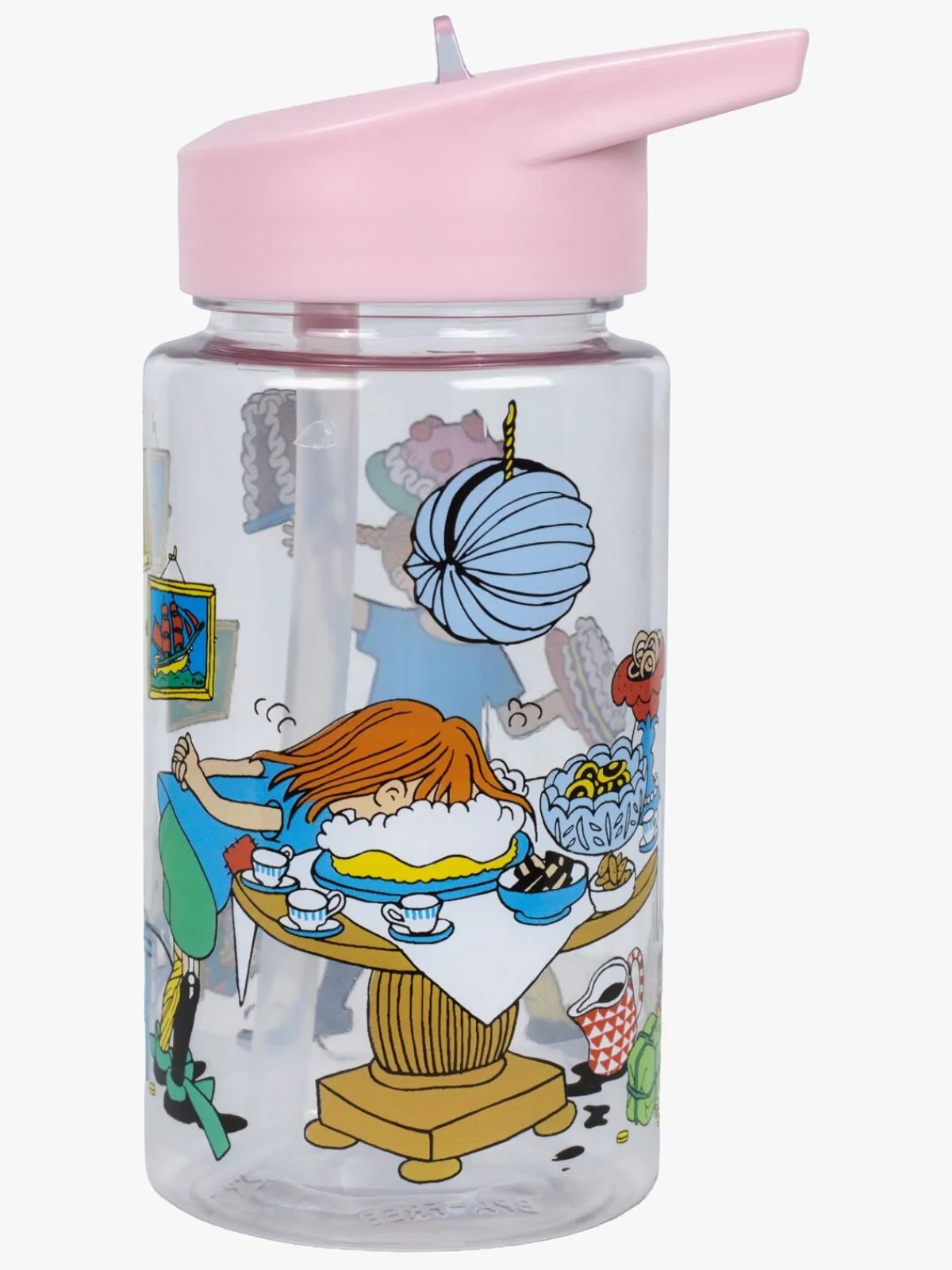 Spisetid|PippiLangstrump Pippi Langstrømpe Fødselsdag Drikkedunk Lyserød