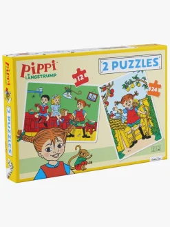 Spil & Puslespil|PippiLangstrump Pippi Langstrømpe Puslespil 2-i-1