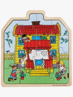 Spil & Puslespil|PippiLangstrump Pippi Langstrømpe Træpuslespil Pippi Langstrømpes Hus 16 Dele