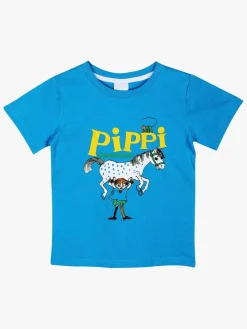 Overdele|PippiLangstrump Pippi Langstrømpe T-shirt, Blå