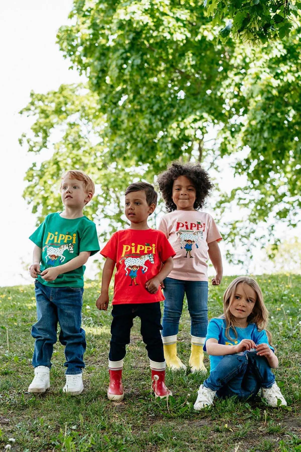 Overdele|PippiLangstrump Pippi Langstrømpe T-shirt, Grøn