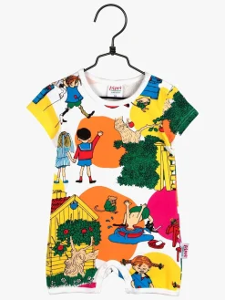 Børn PippiLangstrump Heldragter-Pippi Langstrømpe Villekulla Heldragt, Anilin