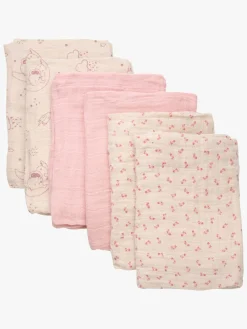 Stofbleer, Nusseklude & Babytæpper|Pippi Tæpper/ Stofbleer i Musselin 6-Pak, Sheer Bliss Flerfarvet