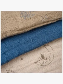 Pippi Stofbleer, Nusseklude & Babytæpper-Tæpper/ Stofbleer i Musselin 6-Pak, China Blue