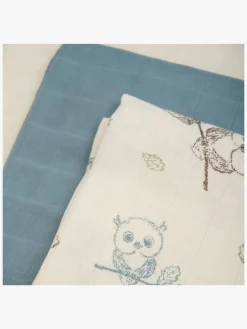 Stofbleer, Nusseklude & Babytæpper|Pippi Tæpper/ Stofbleer i Musselin 3-Pak, Metal Mint Flerfarvet