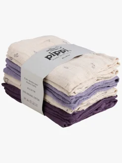 Stofbleer, Nusseklude & Babytæpper|Pippi Tæpper/ Stofbleer i Musselin 8-Pak, Nirvana Flerfarvet