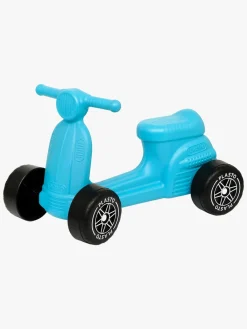 Pedal- & Gåbiler|Plasto Scooter med Lydsvag Hjul 50 cm, Turkis Blå