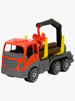 Legetøjsbiler & -Fartøjer|Plasto Tømmerlastbil med Grab & Tømmer 45 cm