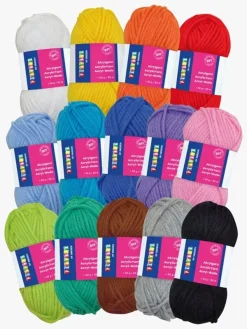 Playbox Kreativt Legetøj-Akrylgarnsæt, 14 Farver