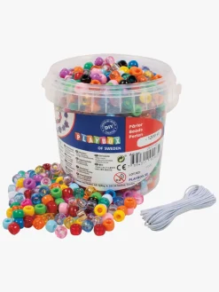 Playbox Kreativt Legetøj-Kongoperler i Spand 1200 Stk.
