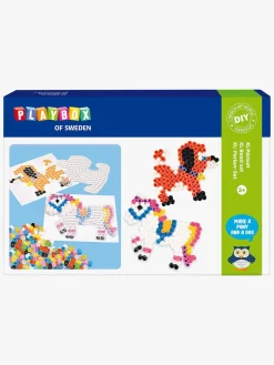 Playbox Kreativt Legetøj-Perlesæt XL Rørperler Hest Og Hund 600 Stk.