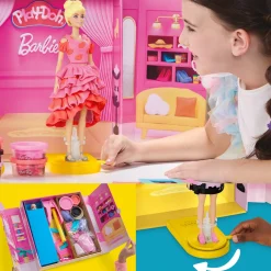 Kreativt Legetøj|PlayDoh Play-Doh Barbie Modellervoks med Dukke Designer-modeshow