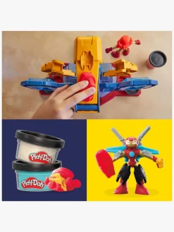 PlayDoh Kreativt Legetøj-Play-Doh Iron Man Armor Maker Lab Legesæt