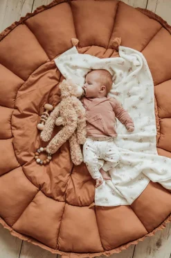 Børn PlayAndGo Interiør-Play&Go Organic Bloom Legetæppe, Tawny Brown