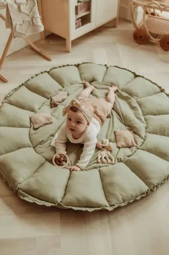 Interiør|PlayAndGo Play&Go Organic Bloom Legetæppe, Meadow Green