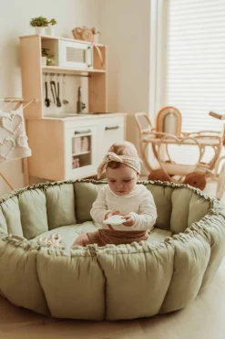 Interiør|PlayAndGo Play&Go Organic Bloom Legetæppe, Meadow Green