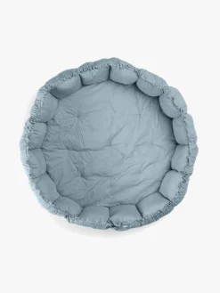 Interiør|PlayAndGo Play&Go Organic Bloom Legetæppe, Dusty Blue