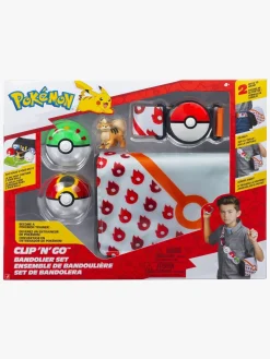 Pokemon Legetøjsfigurer-Pokémon Clip 'N' Go Legesæt Bælte & Taske Growlithe