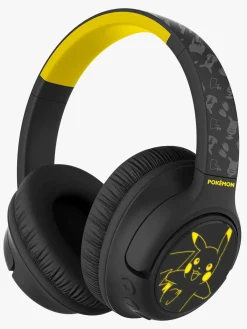 Elektronik & Media|OTLTechnologies Pokémon Høretelefoner Trådløse med LED Sharing AUX Sort
