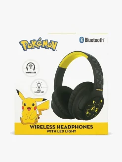Elektronik & Media|OTLTechnologies Pokémon Høretelefoner Trådløse med LED Sharing AUX Sort