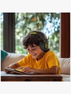 Elektronik & Media|OTLTechnologies Pokémon Høretelefoner Trådløse med LED Sharing AUX Sort