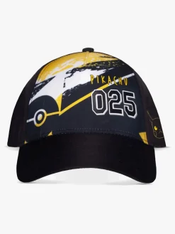 Tilbehør|Pokemon Pokémon Kasket, Pikachu Sort/Gul/Hvid