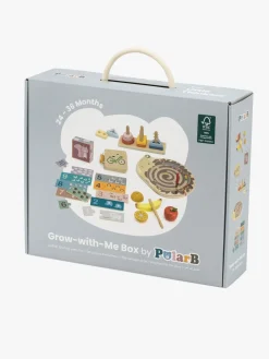 Babylegetøj|PolarB Grow-with-Me Aktivitetssæt Little Thinkers 24-36 Måneder Hvid