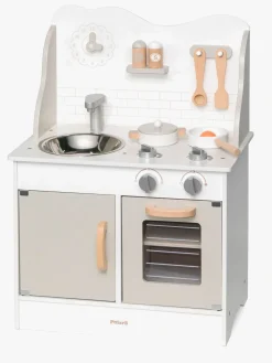 PolarB Rolleleg-Legekøkken med Tilbehør, Grå