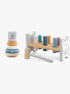 Babylegetøj|PolarB Legesæt Hammerbræt & Stablelegetøj Bjørn