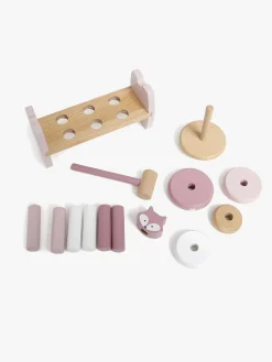 PolarB Trælegetøj-Stablelegetøj & Hammerbræt, Ræv