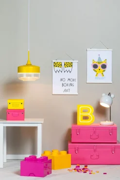 Lamper & Belysning|POPP Bogstavslampe R, Gul