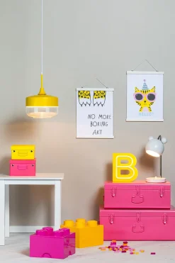 Lamper & Belysning|POPP Bogstavslampe U, Gul