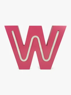 Lamper & Belysning|POPP Bogstavslampe W, Lyserød Lyserød