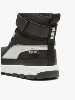 Støvler & Vinterstøvler|Puma Evolve Puretex AC PS Vinterstøvler, Black/Ash Grey/White Sort/Hvid