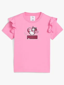 Overdele|Puma Hello Kitty & Friends T-shirt, Posie Pink