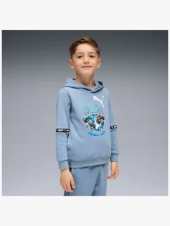 Børn Puma Overdele-Hot Wheels Hættetrøje, Cool Blue