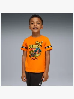 Børn Puma Overdele-Hot Wheels T-shirt, Orange Glo