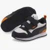 Sneakers|Puma R78 V Inf Sneakers, White/ Black/Vibrant Orange