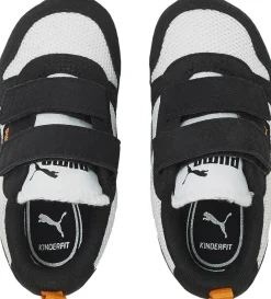 Sneakers|Puma R78 V Inf Sneakers, White/ Black/Vibrant Orange