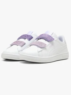Sneakers|Puma Smash 3.0 Glitter Velcro V PS Sneakers, Hvid
