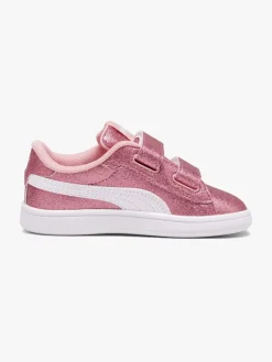 Sneakers|Puma Smash 3.0 Glitz Glam V Infant Sneakers, Peach Smoothie/White
