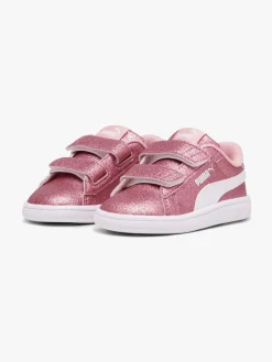 Sneakers|Puma Smash 3.0 Glitz Glam V Infant Sneakers, Peach Smoothie/White