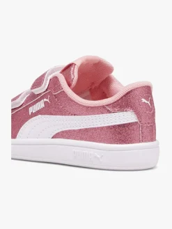 Sneakers|Puma Smash 3.0 Glitz Glam V Infant Sneakers, Peach Smoothie/White
