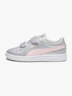 Børn Puma Sneakers-Smash 3.0 Glitz Glam V PS Sneakers, Glacial Gray/Frosty Pink